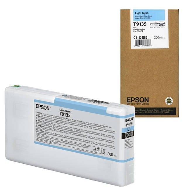 Epson T9135 Light Cyan Ink Cartridge (200ml) C13T913500-PCR Business Solutions Ltd